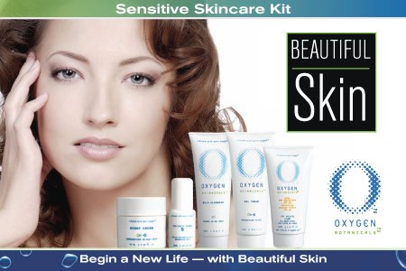 Oxygen Botanicals - Sensitive Skin Combination to Oily Kit